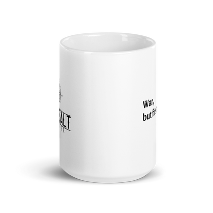 Modern Coffee then War Mug (white)