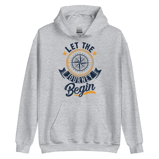 Let the Journey Begin Compass Unisex Hoodie