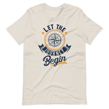Let the Journey Begin Compass Unisex t-shirt