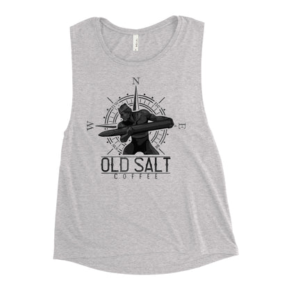 Haze Gray Old Salt Coffee Ladies’ Muscle Tank