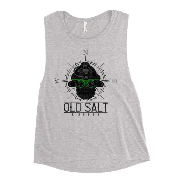 Green Eyes Old Salt Coffee Ladies’ Muscle Tank