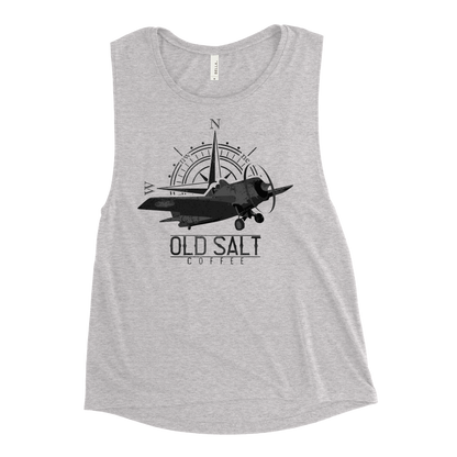 Brown Shoe Blend Old Salt Coffee Ladies’ Muscle Tank
