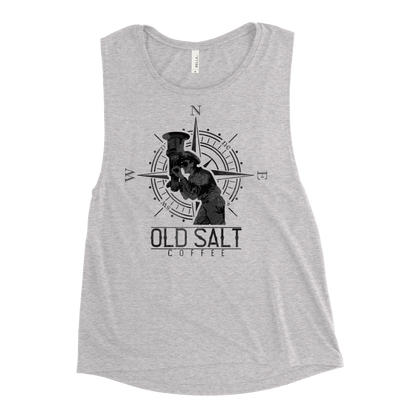 Silent Service Old Salt Coffee Women's Muscle Tank