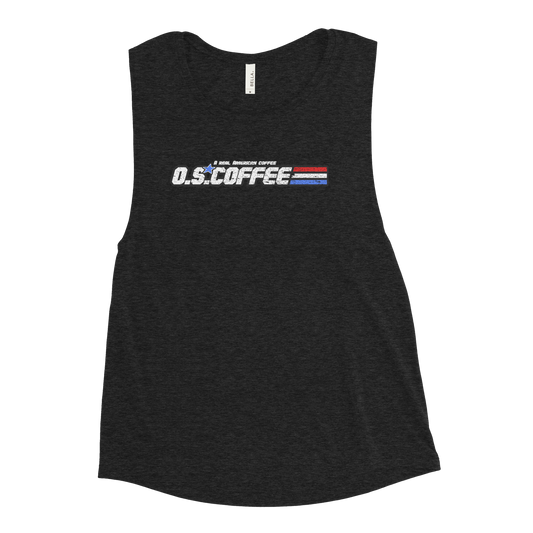 Real American Old Salt Coffee Ladies’ Muscle Tank
