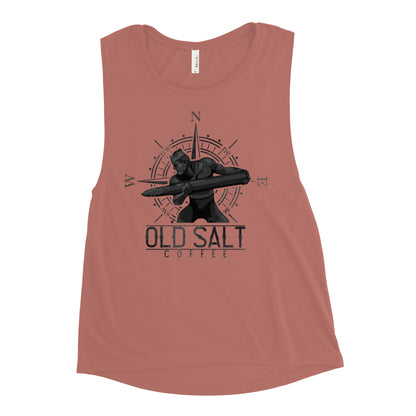 Haze Gray Old Salt Coffee Ladies’ Muscle Tank