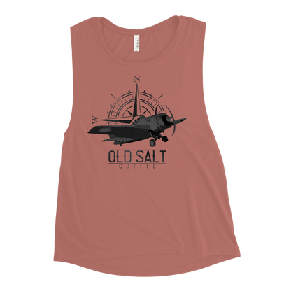 Brown Shoe Blend Old Salt Coffee Ladies’ Muscle Tank