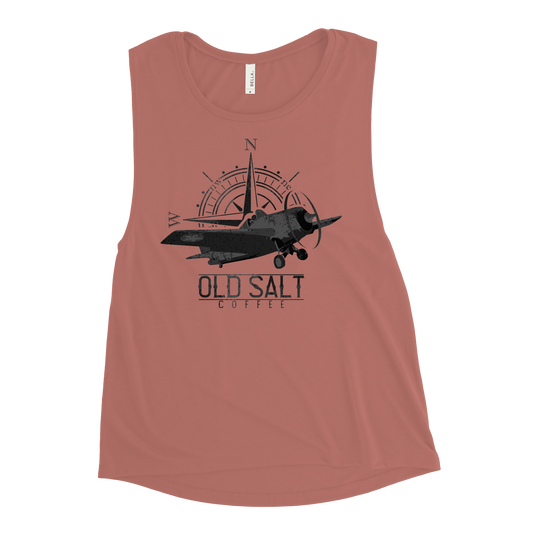 Brown Shoe Blend Old Salt Coffee Ladies’ Muscle Tank