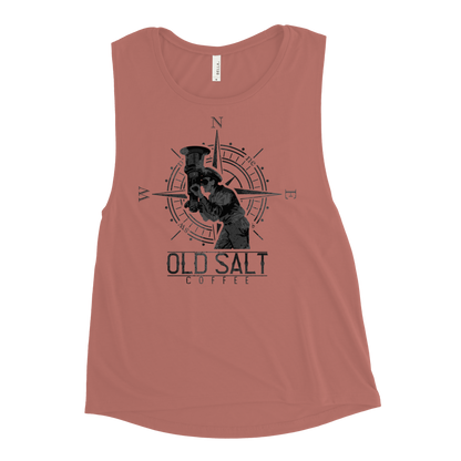 Silent Service Old Salt Coffee Women's Muscle Tank