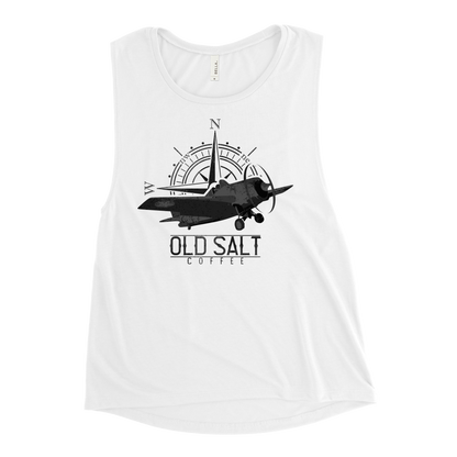 Brown Shoe Blend Old Salt Coffee Ladies’ Muscle Tank