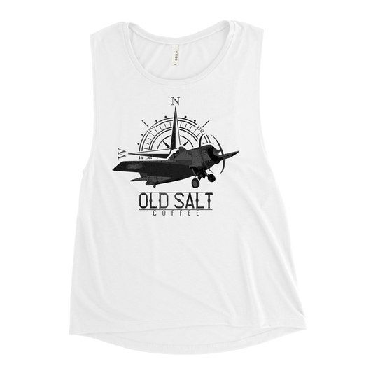 Brown Shoe Blend Old Salt Coffee Ladies’ Muscle Tank
