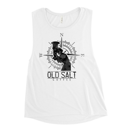 Silent Service Old Salt Coffee Women's Muscle Tank