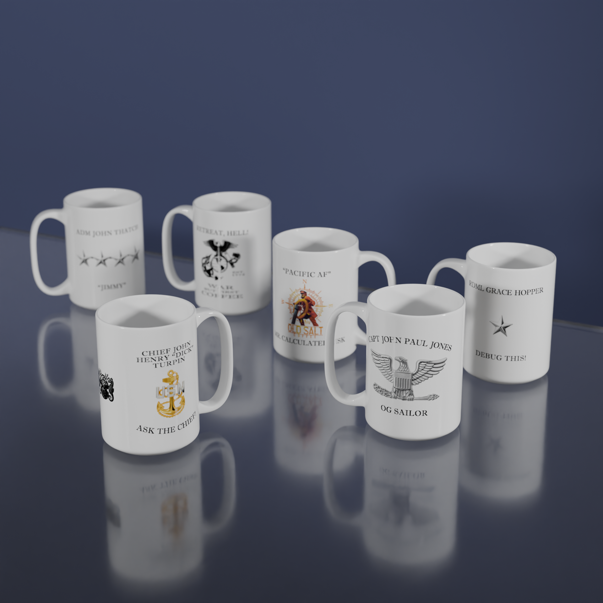 Old Salt Coffee Veteran Owned Coffee Company - Coffee Mugs and a Bag of Coffee